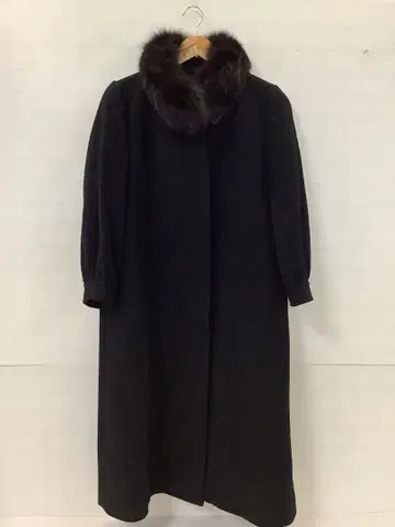 12.16 A356P 빈티지 롱 코트 블랙 BLUEFOX