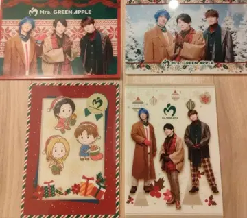 Mrs. GREEN APPLE 로손 비주얼 시트 4장 컴프
