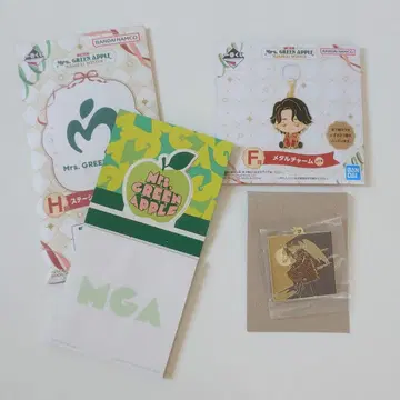 Mrs. GREEN APPLE 제일복권 F상 메탈 참 H상 입체 메모
