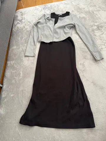 GU 가디건 드레스 세트 L M