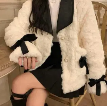 보아 리본 자켓 아우터