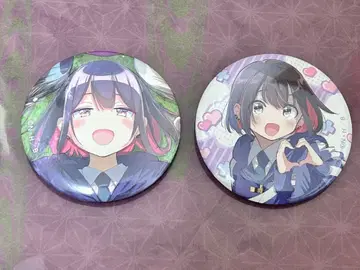 배드걸 애니메이션화 기념 원화전 캔뱃지 유타니 유우 2점