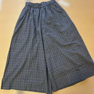 SUN VALLEY 코튼 린넨 평직 와이드 팬츠