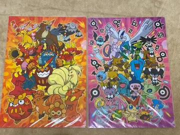 새상품 미개봉 포켓몬 클리어 파일 2장 세트