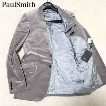 택 포함 새상품 PaulSmith 벨로아 테일러드 자켓 그레이 파이핑