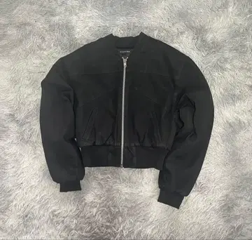 NO MASS PROD Wax Denim Bomber Jacket