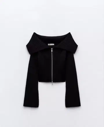 ZARA 지퍼 니트 가디건