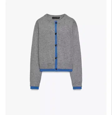 ZARA 자라 콤비 니트 가디건 S