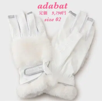 새상품 [ adabat ] 아다바트 방한 양손 그로브 화이트 02