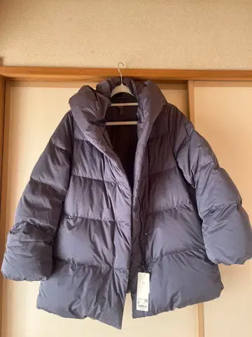 UNIQLO 다운 코트 M 그레이