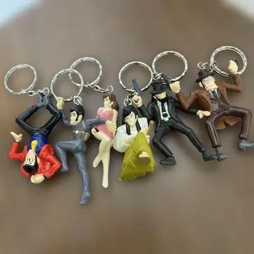 루팡 3세 피규어 키링 6체 세트