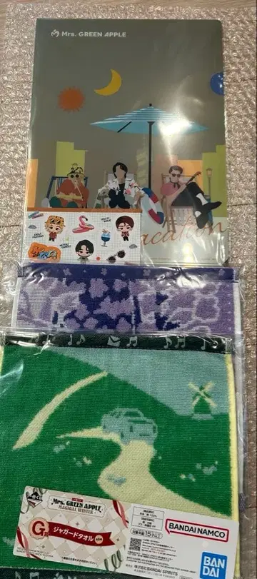 제일복권 미세스 G상 자카드 타월 2종 클리어 파일