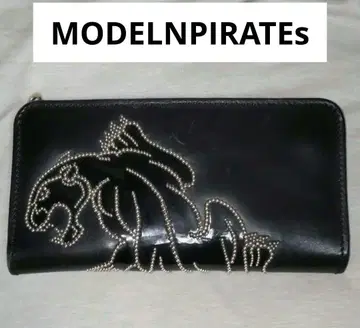 MODERNPIRATES 블랙 천연 가죽 장지갑