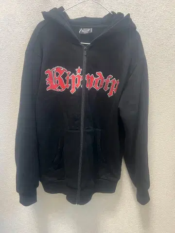 RIPNDIP 블랙 후드티 M