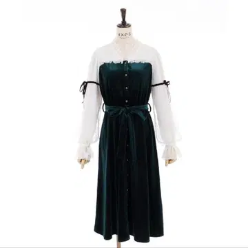 axes femme 클래식 벨로아 원피스