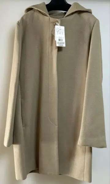 [ 미사용 새상품 택 포함 ] SOUP 후드 부착 롱 코트 L 11호