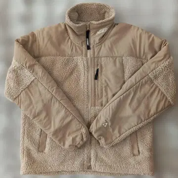 [ GERRY ] 베이지 플리스 하프 지퍼 자켓 S 사이즈