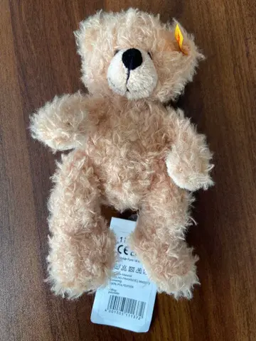 Steiff 베이지 곰 모양 봉제 인형 (택 포함)