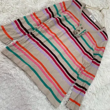 소니아 바이 소니아 리키에 보더 니트 베이지 40 멀티