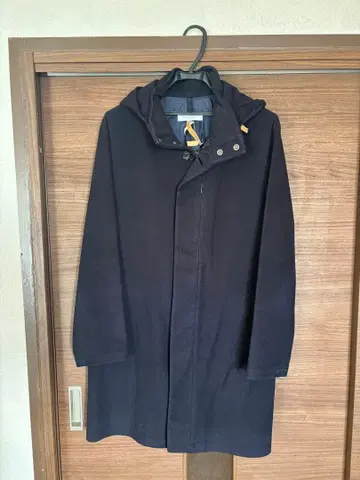 BEAUTY&YOUTH 유나이티드 애로우즈 후드 부착 롱 코트 네이비