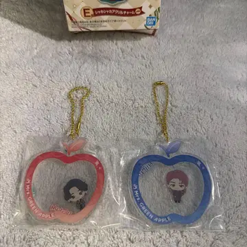 미세스 그린애플 제일복권 E상 바스락 아크릴 참 2개 세트