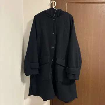 [ 아메리칸 홀릭 ] 후드 부착 롱 코트