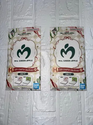Mrs. GREEN APPLE 제일복권 H상 입체 메모 x2
