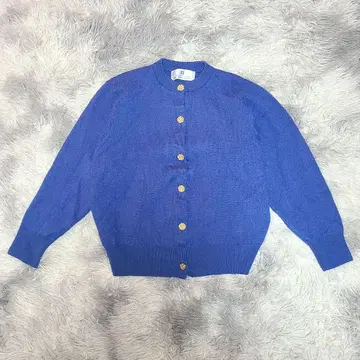 큰 발란타인 메리노울 100% 골드 버튼 가디건 42