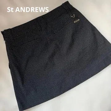새상품급 [ St ANDREWS ] 골프 스커트 M 블랙