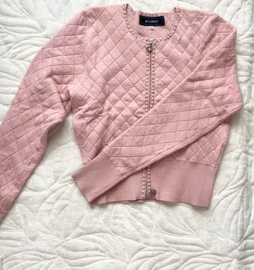 엠즈 그레이시 퀼팅 가디건