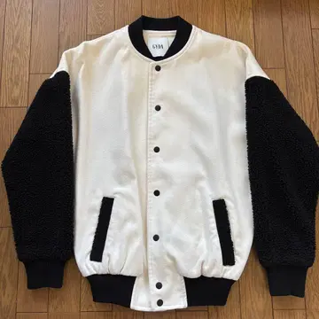 GYDA 보아 자켓 화이트 블랙