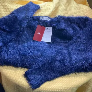 새상품 URBAN RESEARCH 네이비 페더 니트 긴팔