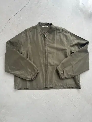 AURALEE 실크 100% 밀리터리 자켓