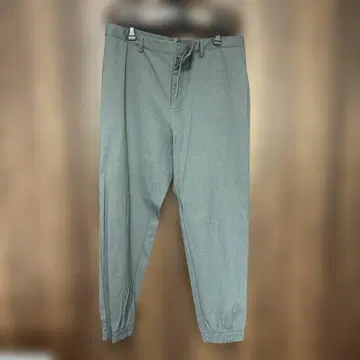 그레이 조거 팬츠 스트레치 소재