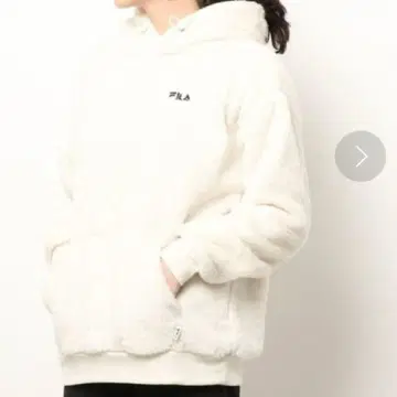 FILA 보아 플리스 후드티 퍼 플리스 풀오버 후드티 빅 실루엣 M