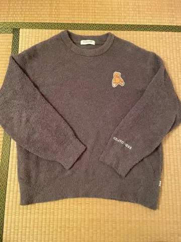 gelato pique 젤라피케 베비모코 곰 풀오버 곰 자수 그레이 L