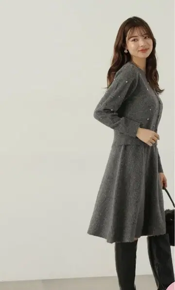 프로포션 바디 드레싱 니트 셋업