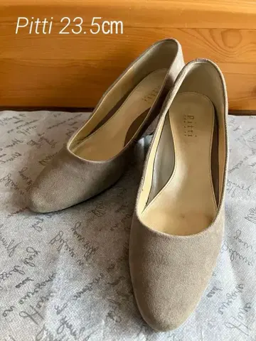 pitti 웨지힐 스웨이드 펌프스 23.5cm