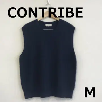 A1216B08 [ CONTRIBE ] 빅 실루엣 U넥 니트 베스트