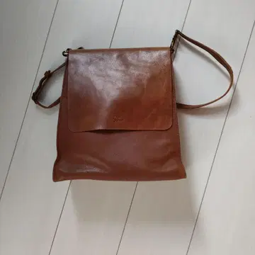브라운 가죽 숄더백 백팩
