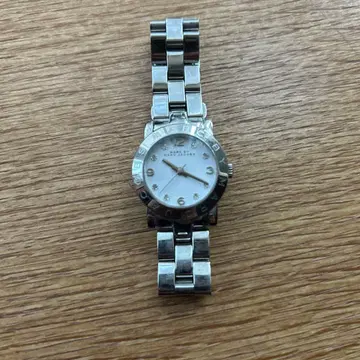 실버 스테인리스 스틸 캐주얼 워치 마크제이콥스