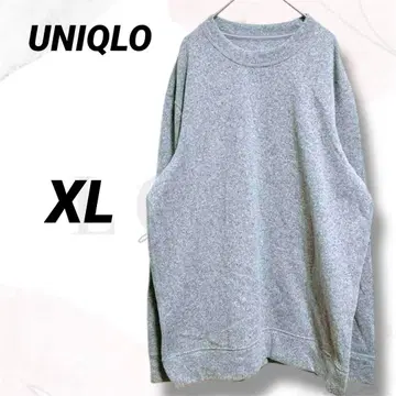 유니클로 스웨터 XL 새상품급 그레이 믹스 니트 빅 루즈 돌려입기 남성용