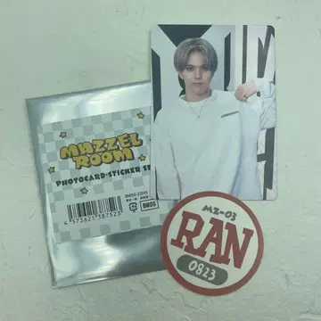 Mazzel Room 포토 카드 스티커 세트 RAN