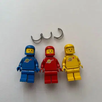 LEGO 우주 비행사 미니 피규어 3개 세트 올드 레고