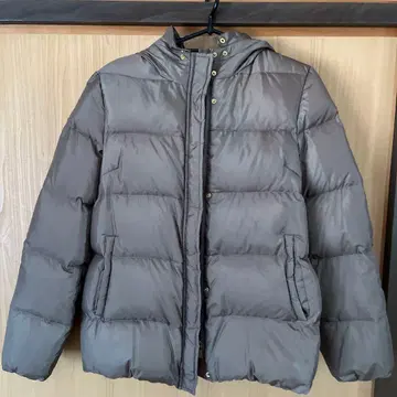 백넘버 후드 부착 다운 자켓 M 사이즈