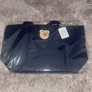 페이퍼 올드 테디 와펜 토트백 네이비