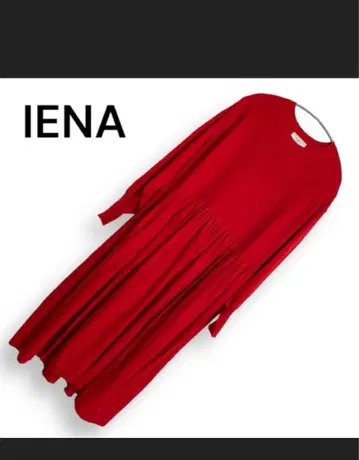 IENA 레드 롱 원피스