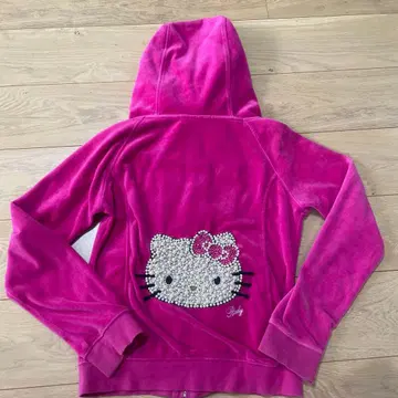 레어 헬로키티 x rady 비쥬 후드 부착 후드티