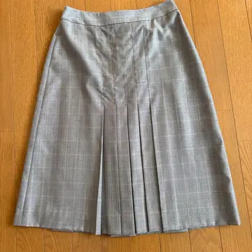 Brooks Brothers 그레이 플리츠 스커트 사이즈 0