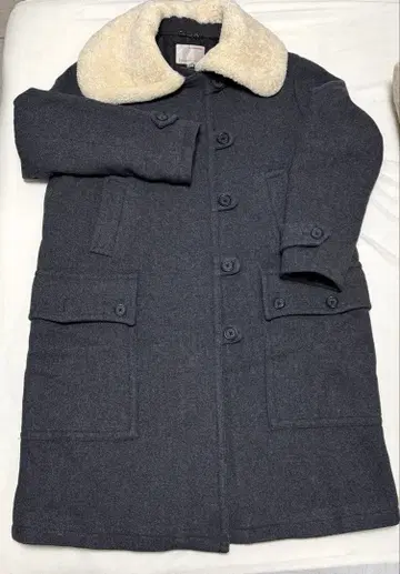 BANANA REPUBLIC 퍼 부착 롱 코트